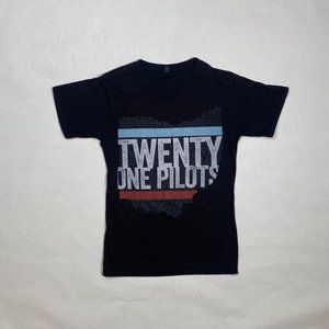 Black Twenty One Pilots Ohio Stripe Tee Shirt